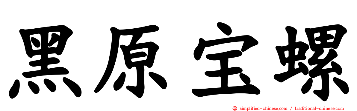 黑原宝螺