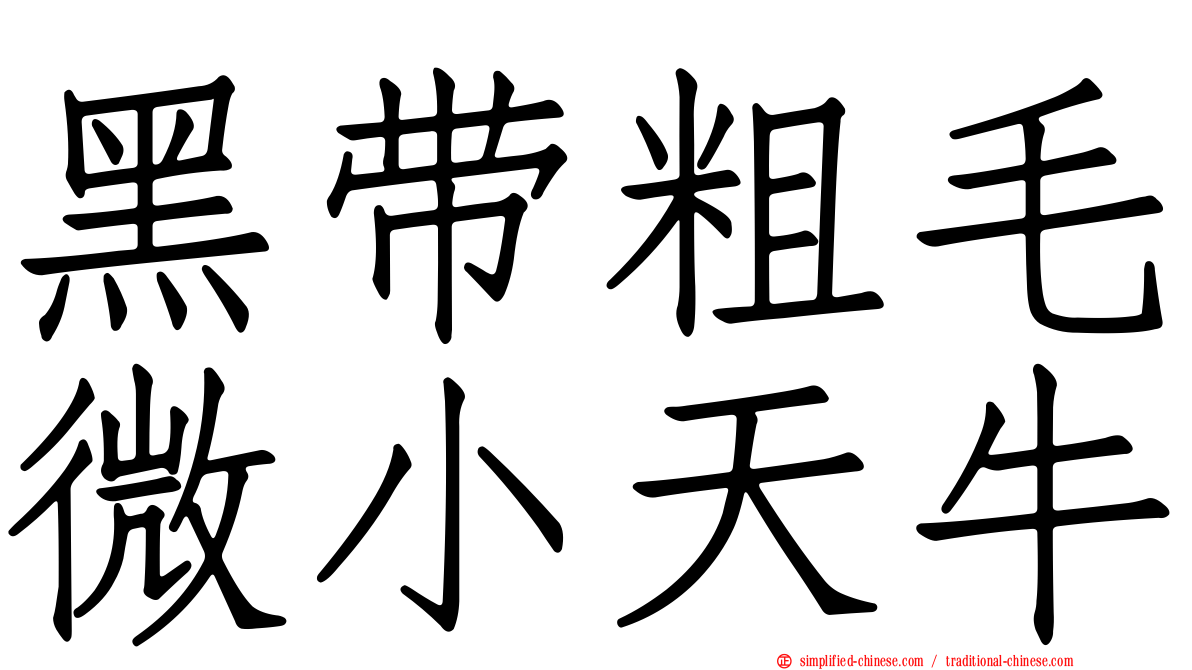 黑带粗毛微小天牛