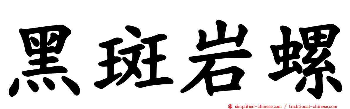 黑斑岩螺