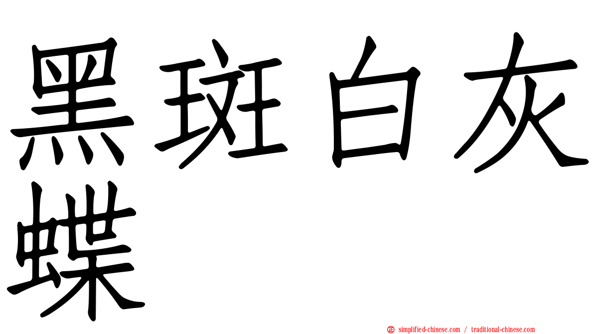 黑斑白灰蝶