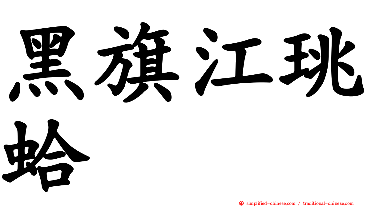 黑旗江珧蛤