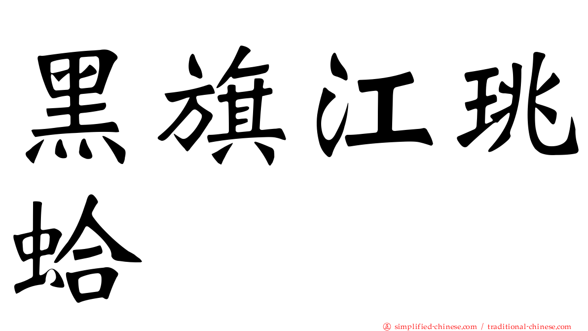 黑旗江珧蛤