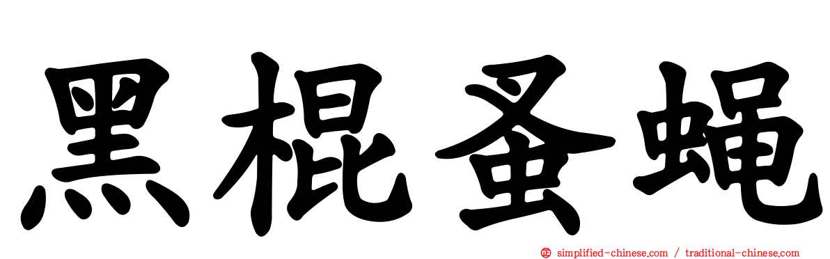 黑棍蚤蝇