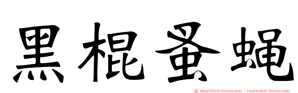 黑棍蚤蝇