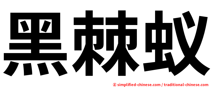 黑棘蚁