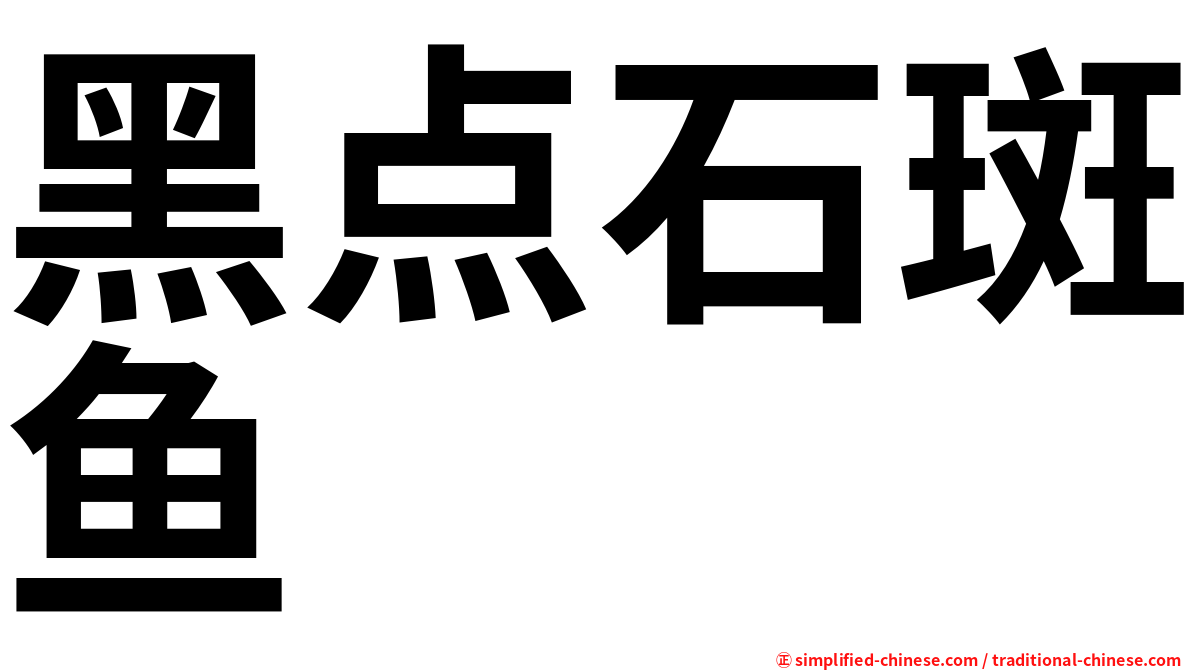 黑点石斑鱼