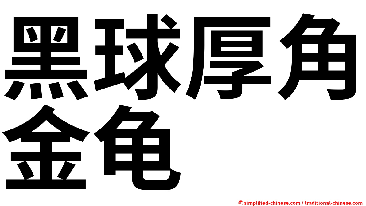 黑球厚角金龟