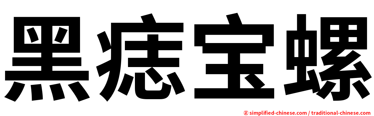 黑痣宝螺