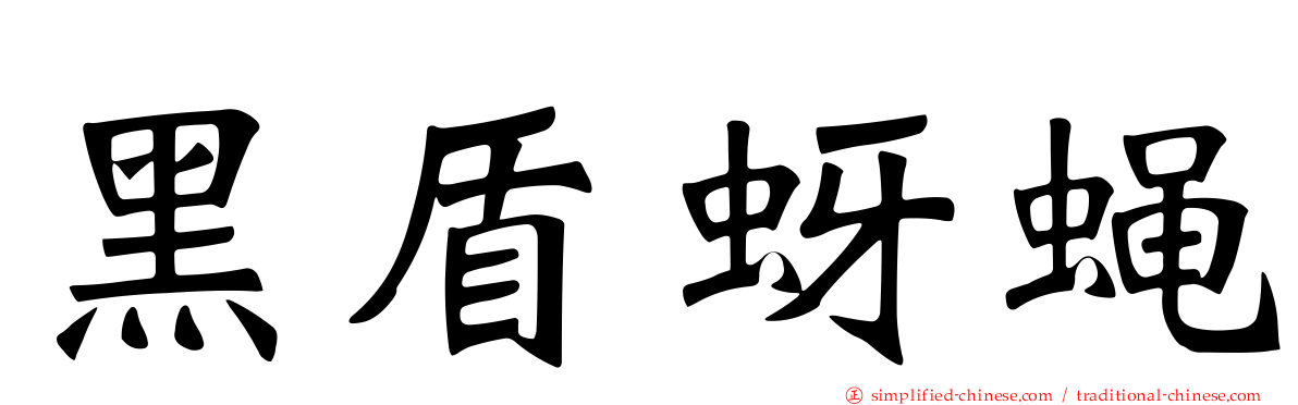 黑盾蚜蝇