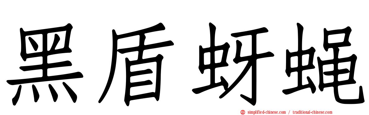 黑盾蚜蝇
