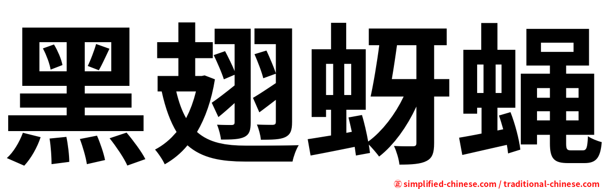 黑翅蚜蝇