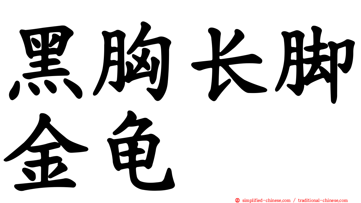 黑胸长脚金龟