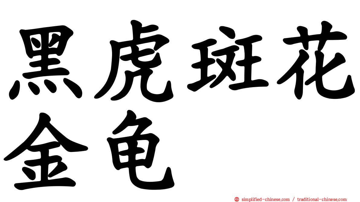 黑虎斑花金龟