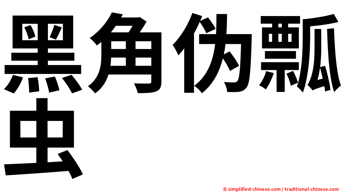 黑角伪瓢虫