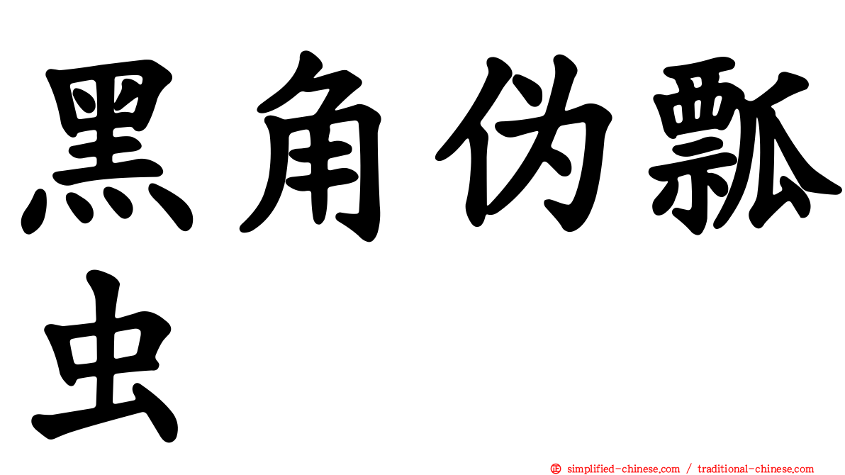 黑角伪瓢虫