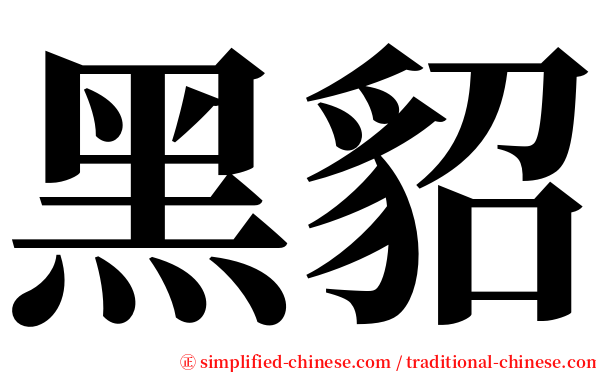黑貂 serif font