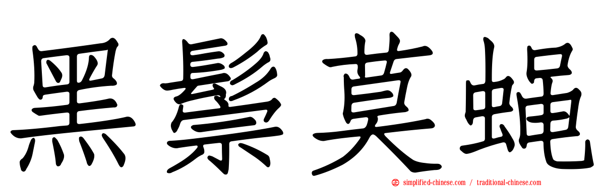 黑鬃莫蝇