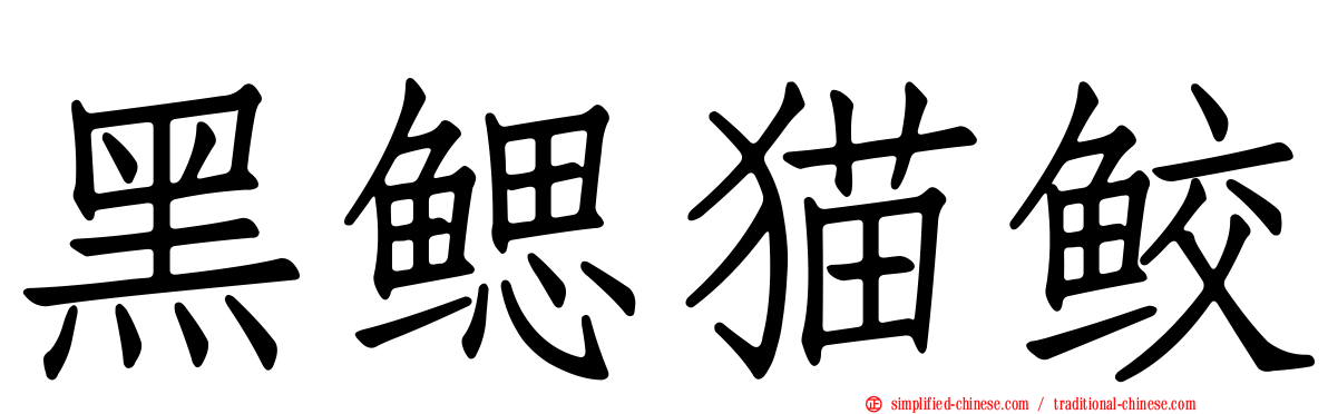黑鳃猫鲛