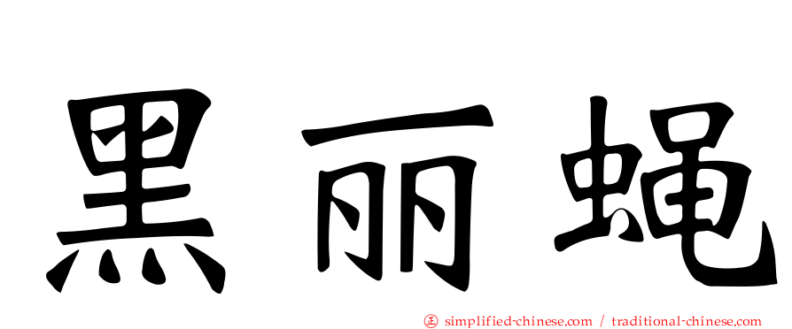 黑丽蝇