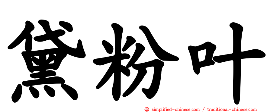 黛粉叶
