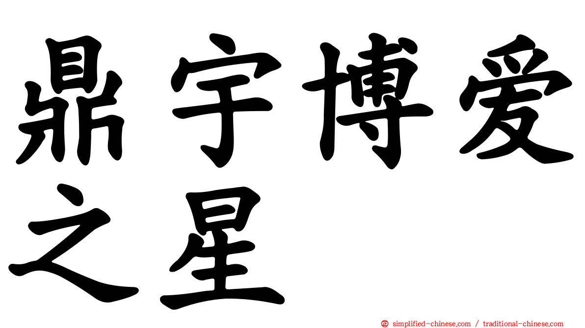 鼎宇博爱之星