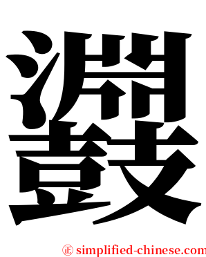 鼝 serif font