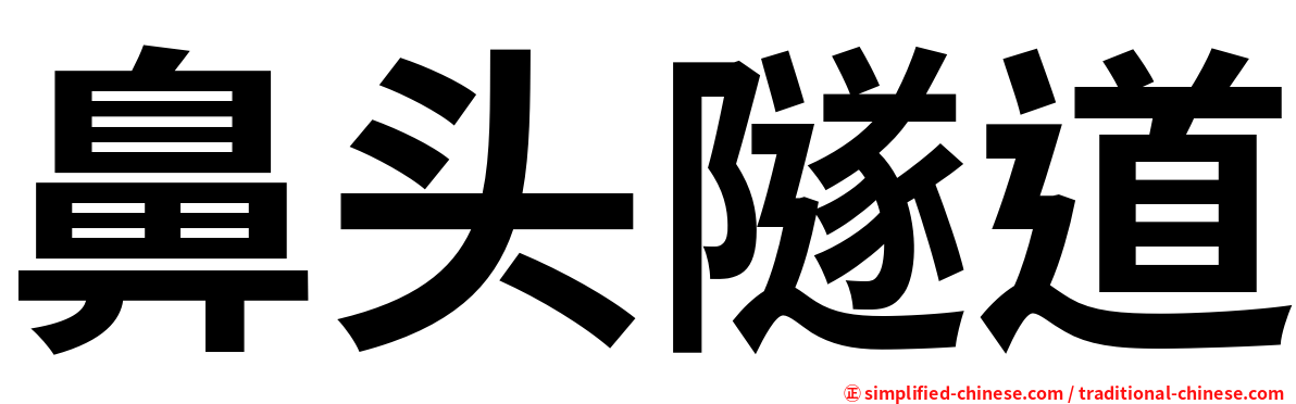 鼻头隧道