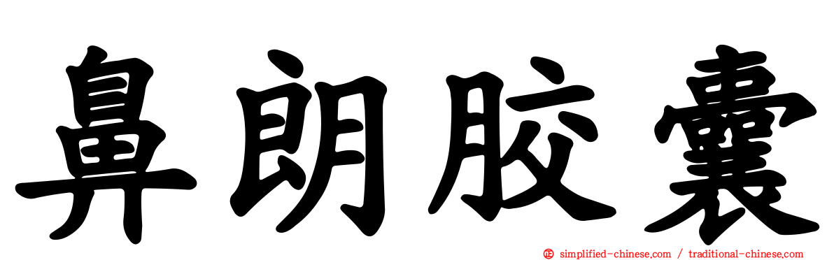 鼻朗胶囊