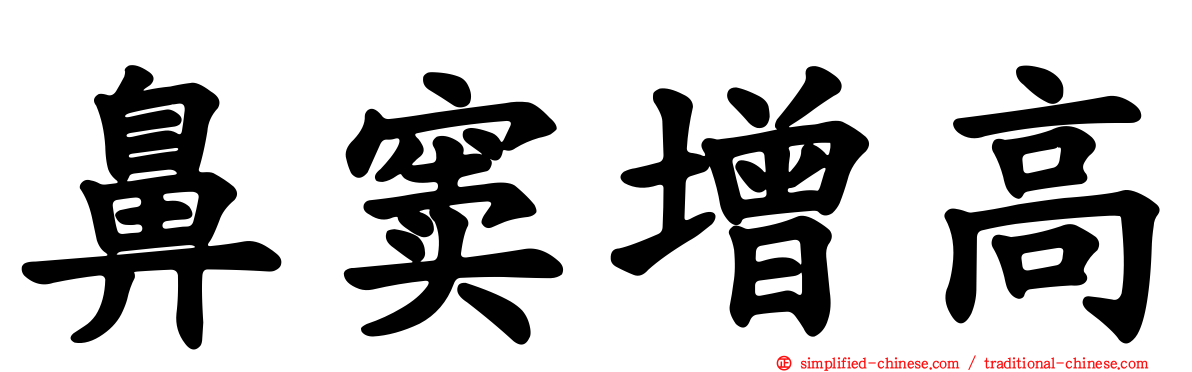 鼻窦增高
