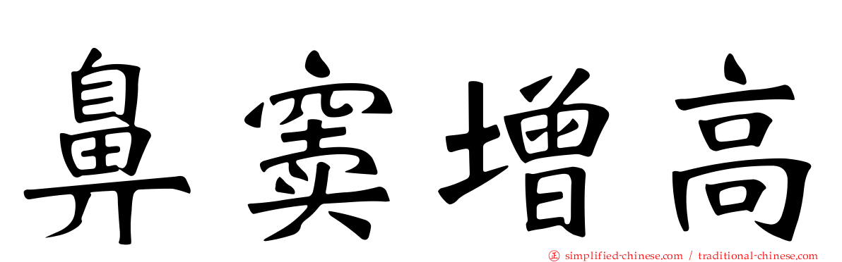 鼻窦增高