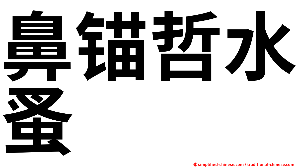 鼻锚哲水蚤