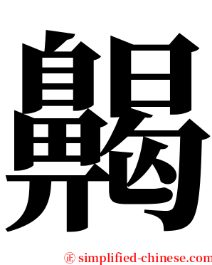 齃 serif font