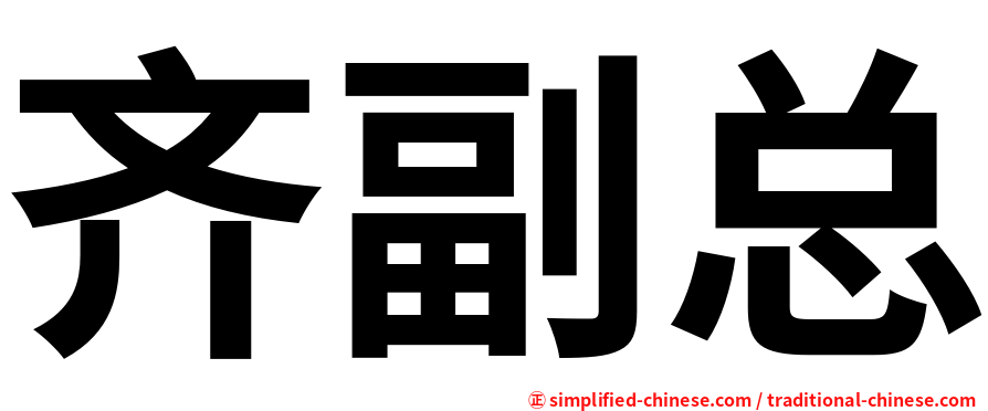 齐副总