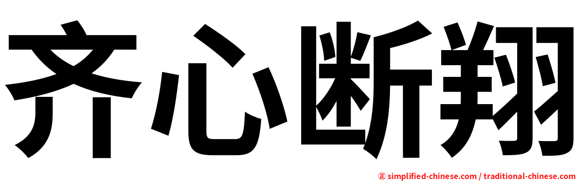 齐心断翔