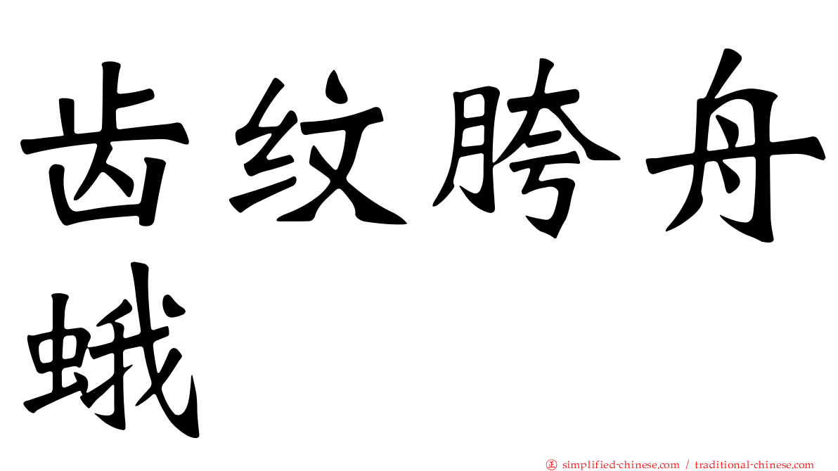齿纹胯舟蛾