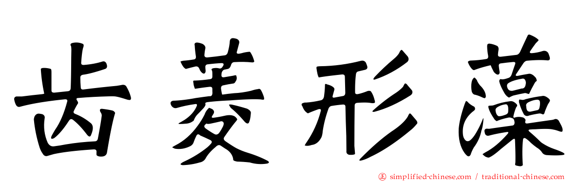 齿菱形藻