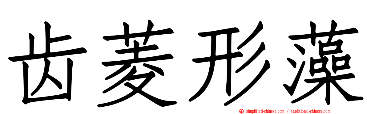 齿菱形藻
