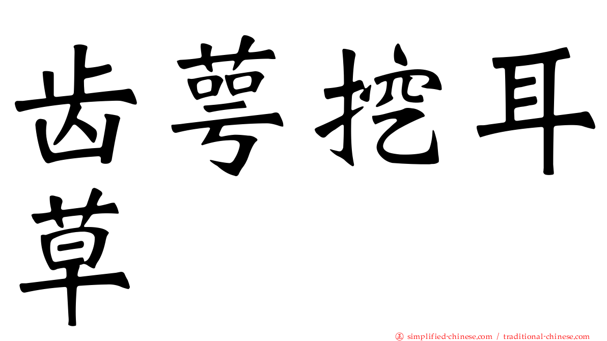 齿萼挖耳草