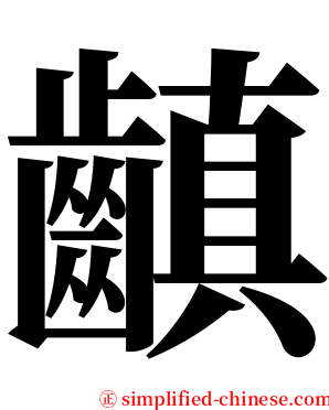齻 serif font