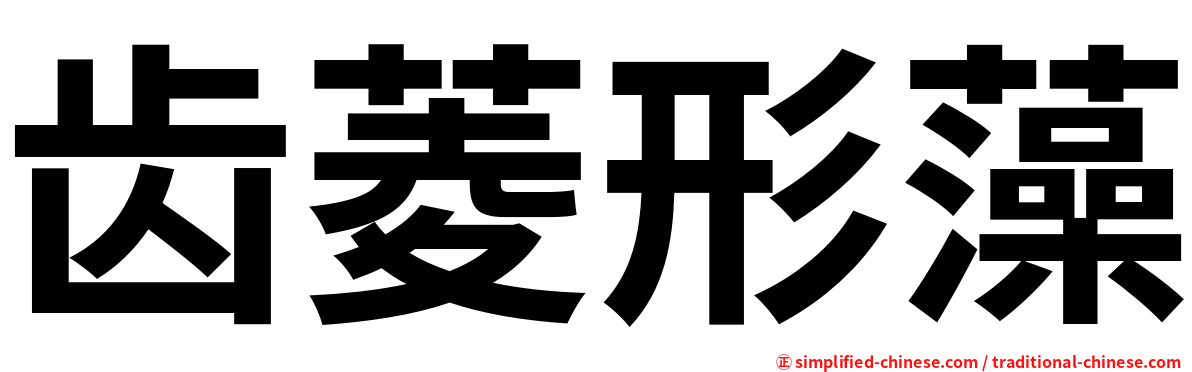 齿菱形藻