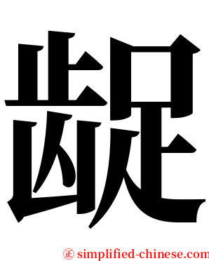 龊 serif font