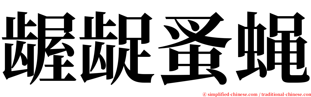 龌龊蚤蝇 serif font