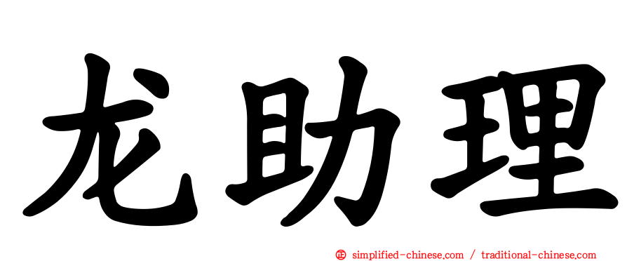 龙助理