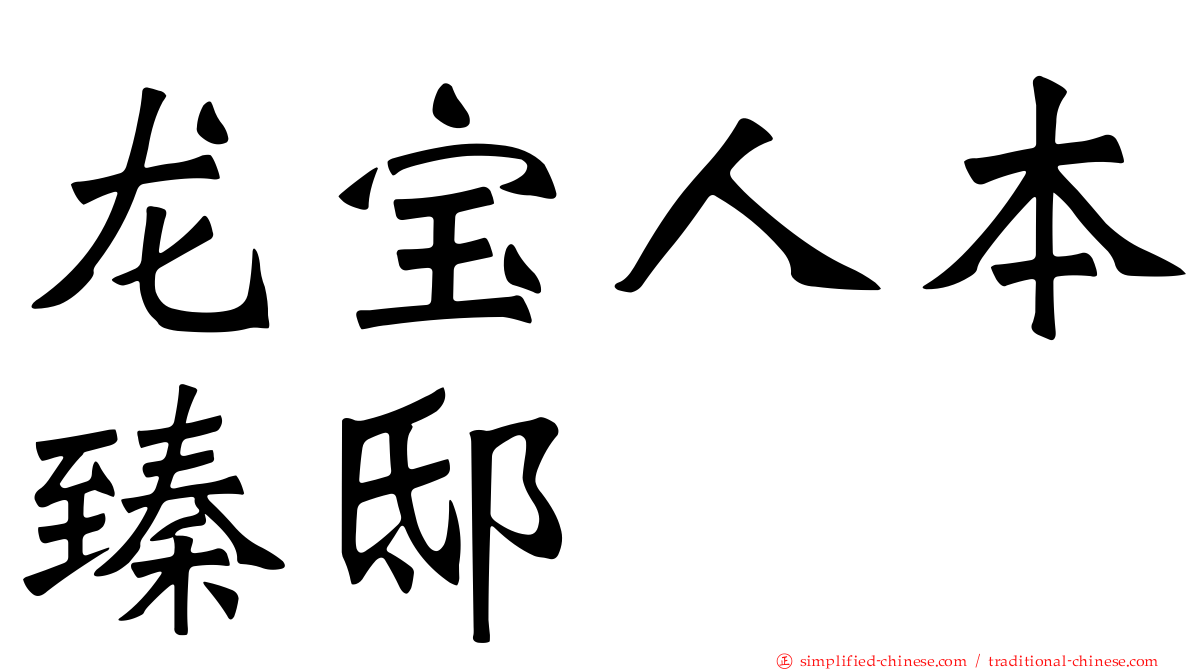 龙宝人本臻邸