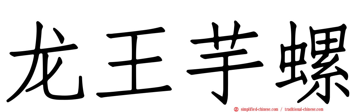 龙王芋螺