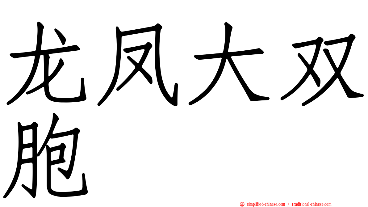 龙凤大双胞
