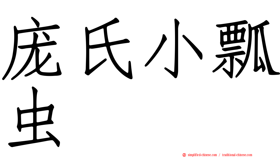 庞氏小瓢虫
