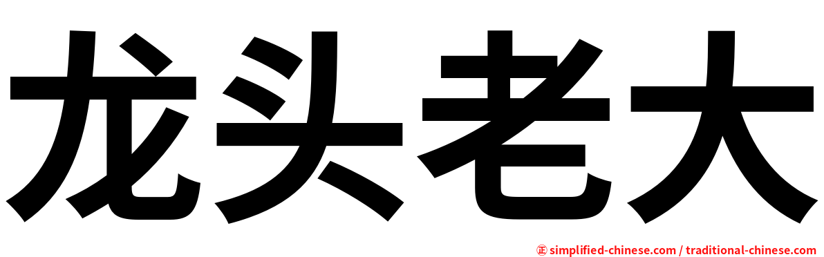龙头老大