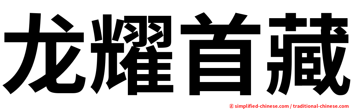 龙耀首藏