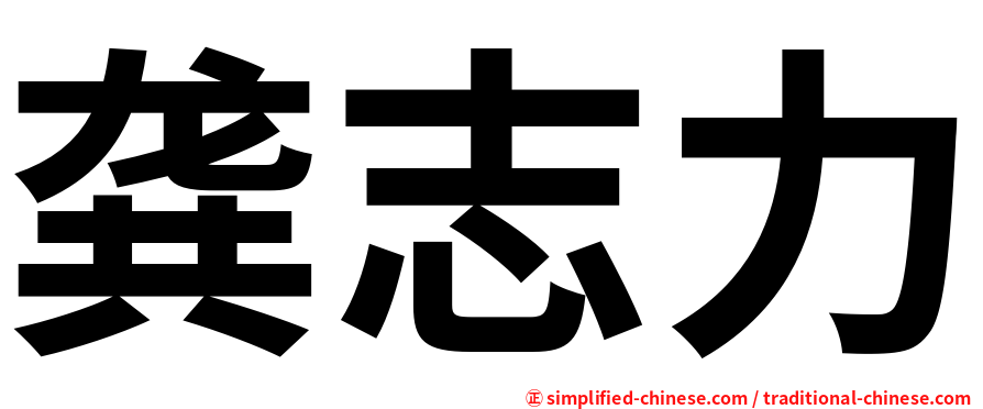 龚志力